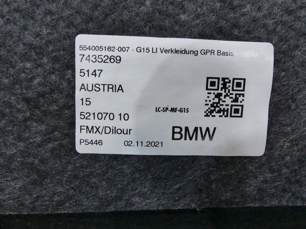 фото №8, Bmw 8 g15 f92 обивка багажника обшивка левый 7435269