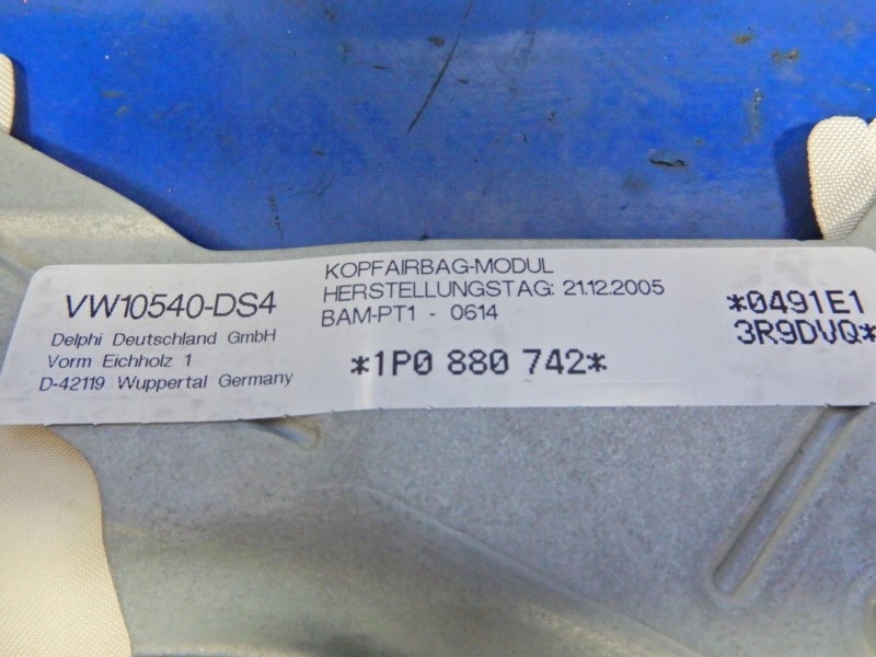 фото №3, Шторка безопасности воздушная seat leon ii