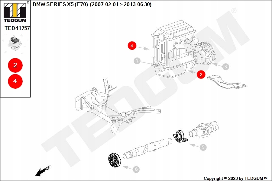 фото №11, Подушка двигуна ліва права bmw x5 e70 x6 e71 x6 e72