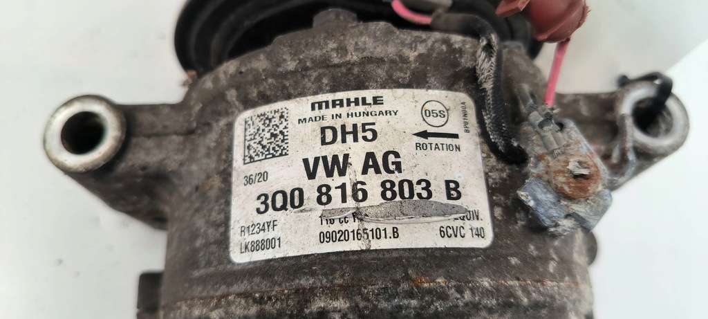 фото №6, Компрессор кондиционера 3q0816803b skoda octavia iv