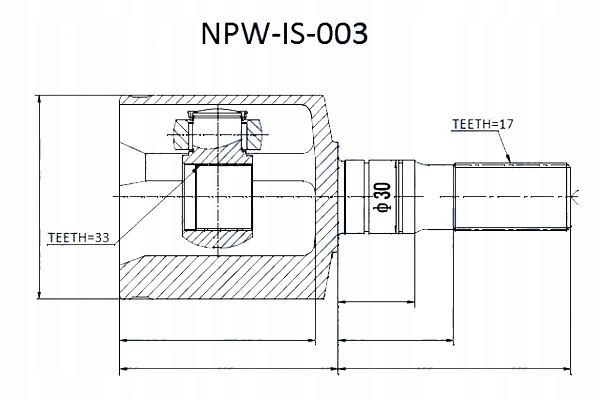 фото №4, Шарнир внутренний isuzu trooper honda passport opel monterey 98-