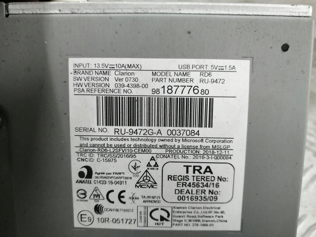 фото №3, Berlingo iv combo e rifter proace city радіо 9818777680