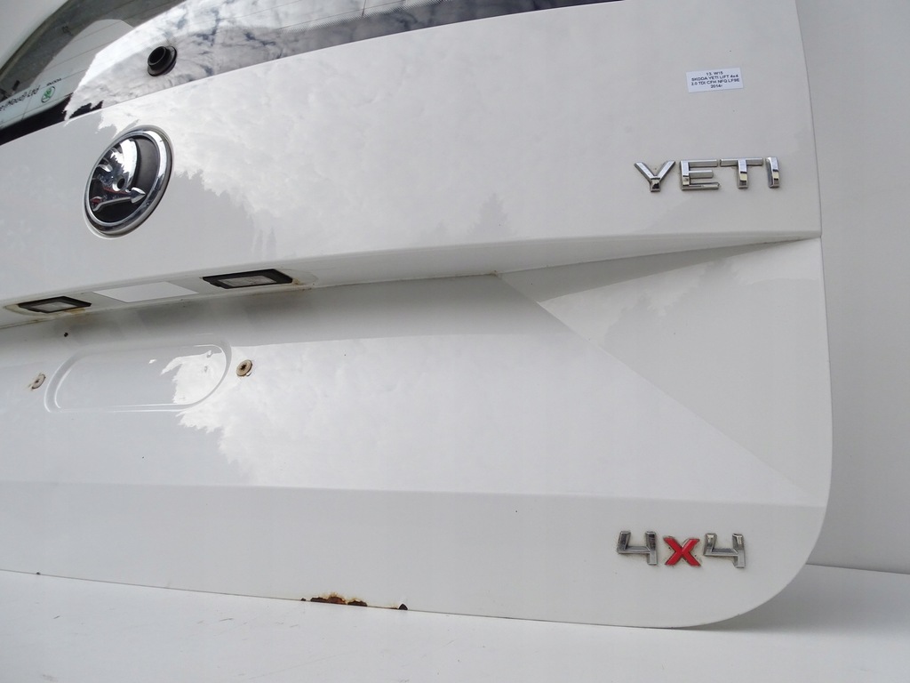 фото №11, Крышка багажника задняя задняя багажника с стекло lf9e skoda yeti i lift 5l0 12-17r