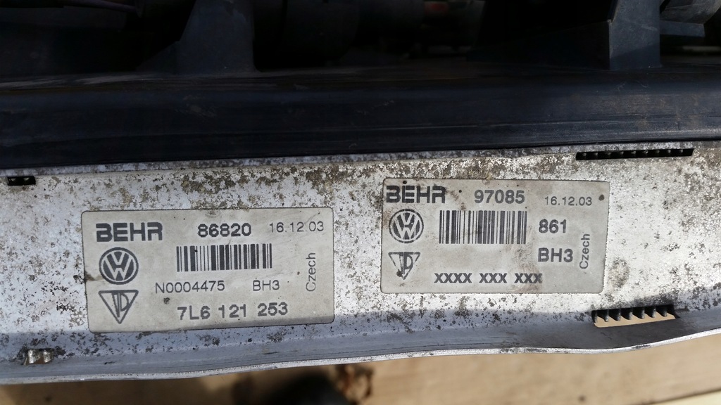 фото №5, Комплект радиатор вентиляторы vw touareg 7l6121253