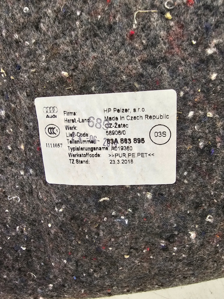 фото №6, Шумоизоляция подкрылок заднего audi q3 f3 83a863895