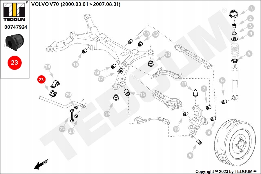 фото №12, Tedgum 00747924 подвеска, стабилизатор