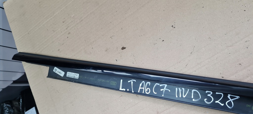 фото №10, A6 c7 4g молдинг ущільнювач ліва задня sline czarna black 4g0853763a
