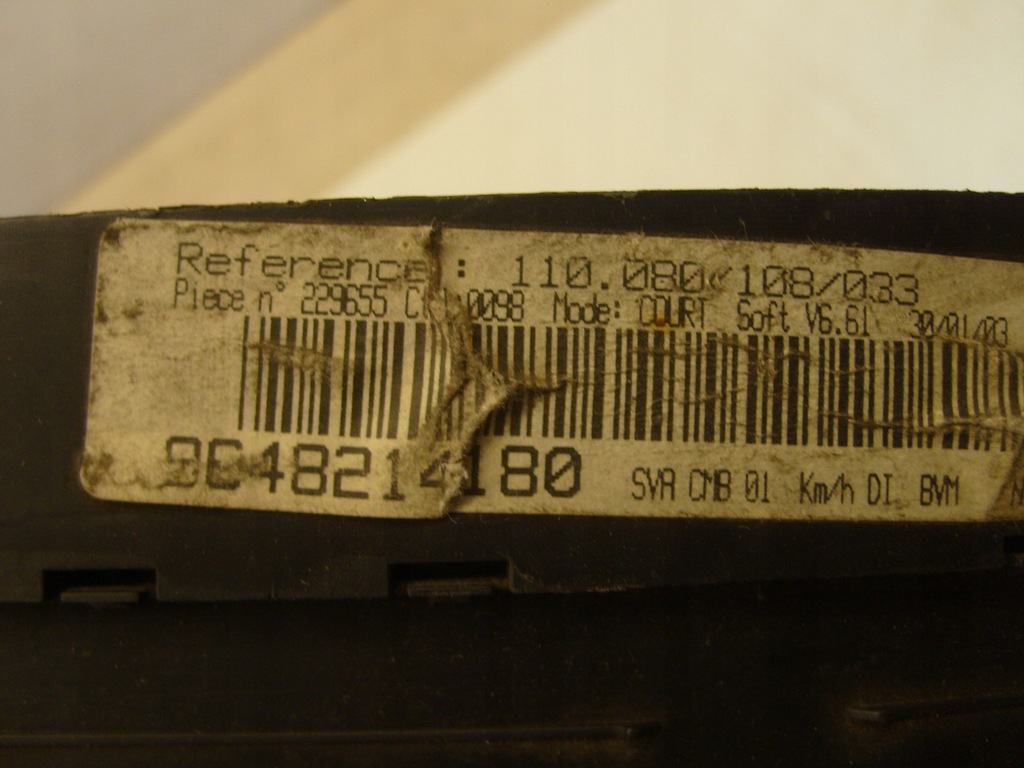 фото №5, Счетчик приборы 9648214180 peugeot 406 lift europa