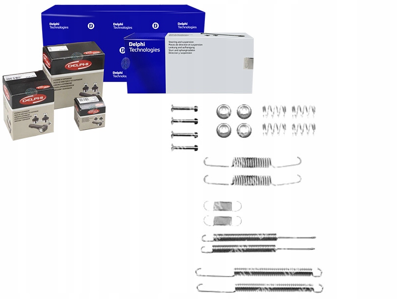 фото №1, Пружины колодка ham. vw задняя 100 caddy golfii delph