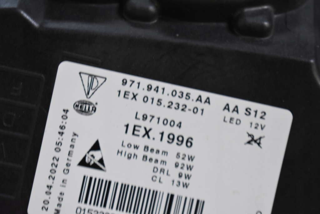 фото №7, Idealna kpl. лампа перед передняя левая matrix porsche panamera 971 1