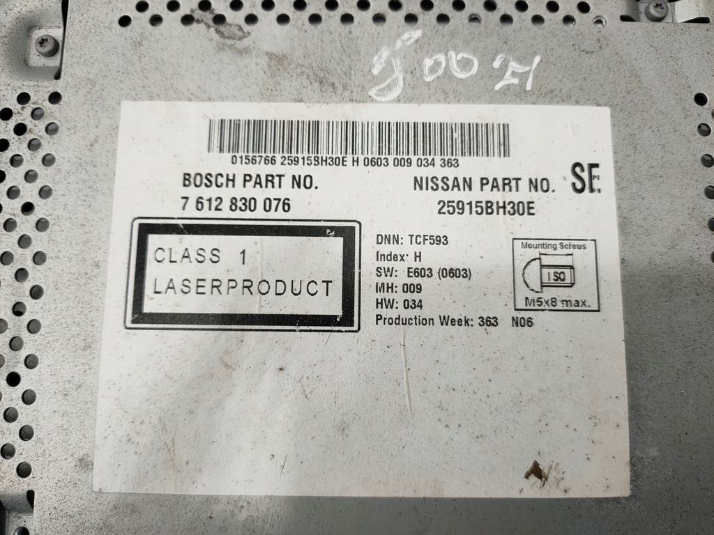 фото №7, Nissan qashqai j10 lift 10-14 радио navi навигация 25915bh30e оригинальный номер