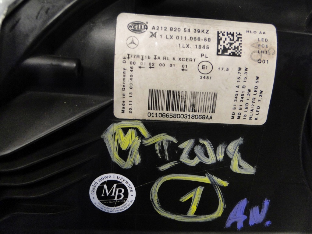 Mercedes e klasa 212 w212 фара передняя правый  ils led рестайлинг Цена