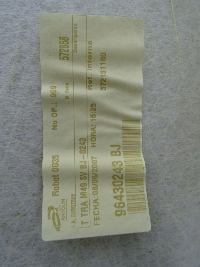 фото №6, Citroen berlingo peugeot partner i lift 02-10 стеля задня