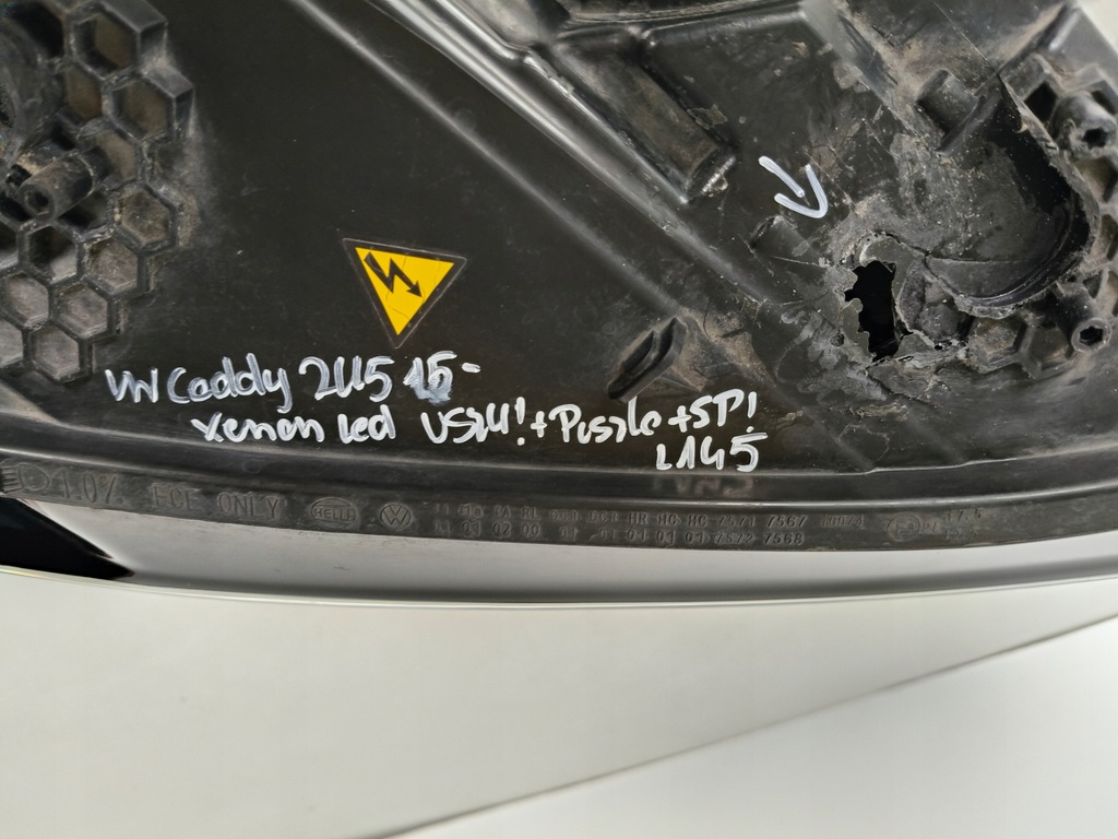 фото №13, Лампа права фара vw caddy 2k5 15- ксенон led