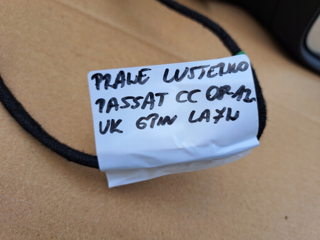 фото №11, Правое зеркало наружное vw passat cc 08-12r la7w 6pin 3c8857934a uk