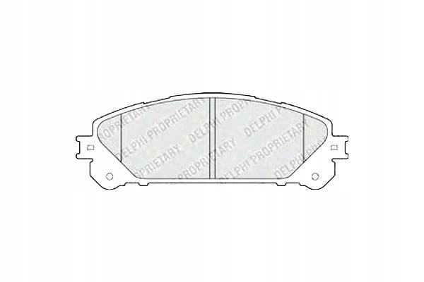 фото №2, Delphi lp2201 набір гальмівних колодок гальмівних, гальма дискові