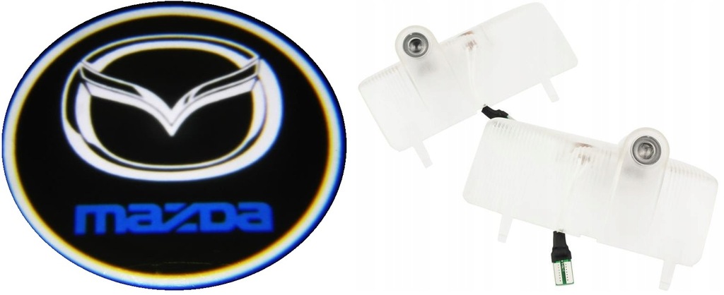 фото №1, Logo led фонари дверь x2 mazda 6 2003-2013 проектор