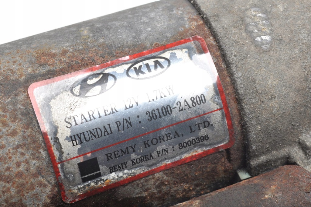 фото №7, Kia sportage iii carens iv hyundai i40 ix35 1.7 crdi стартер 36100-2a800