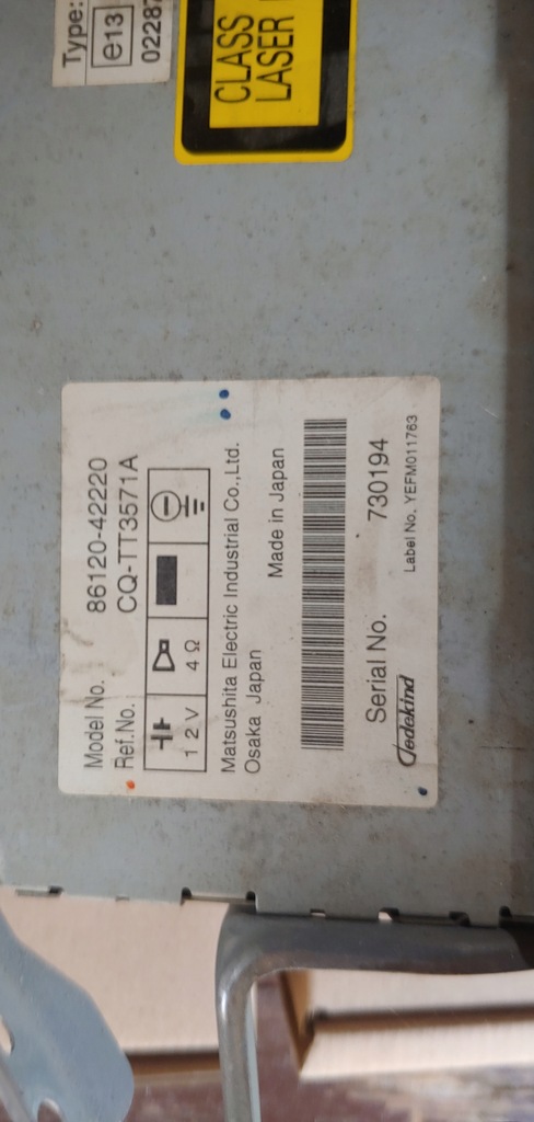 фото №12, Радіопрогравач toyota rav4 58827 86120-42220