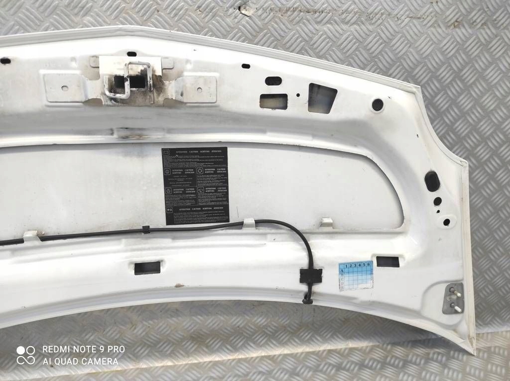 фото №16, Renault kangoo ii iii 2007-2012 капот кришка двигуна колір білий o389 wawa