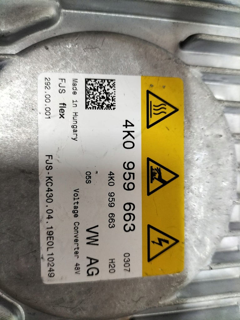 фото №4, Преобразователь напряжения audi a6 a7 a8 4k0959663
