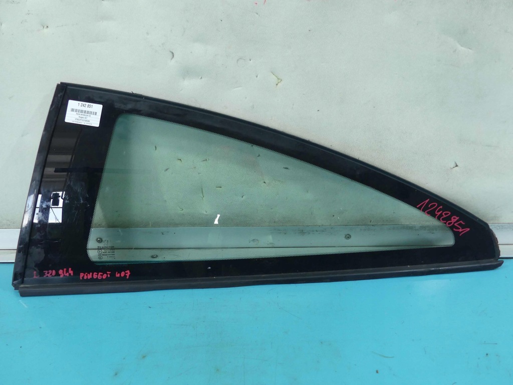 фото №1, Стекло кузовная левая peugeot 407 coupe
