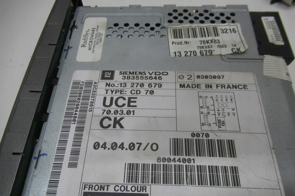 фото №4, Signum 2007 радіо cd70 дисплей комплект