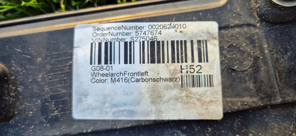 фото №11, Bmw ix3 g08 lift lci 21-24 m-pakiet молдинг na крыло левый перед org