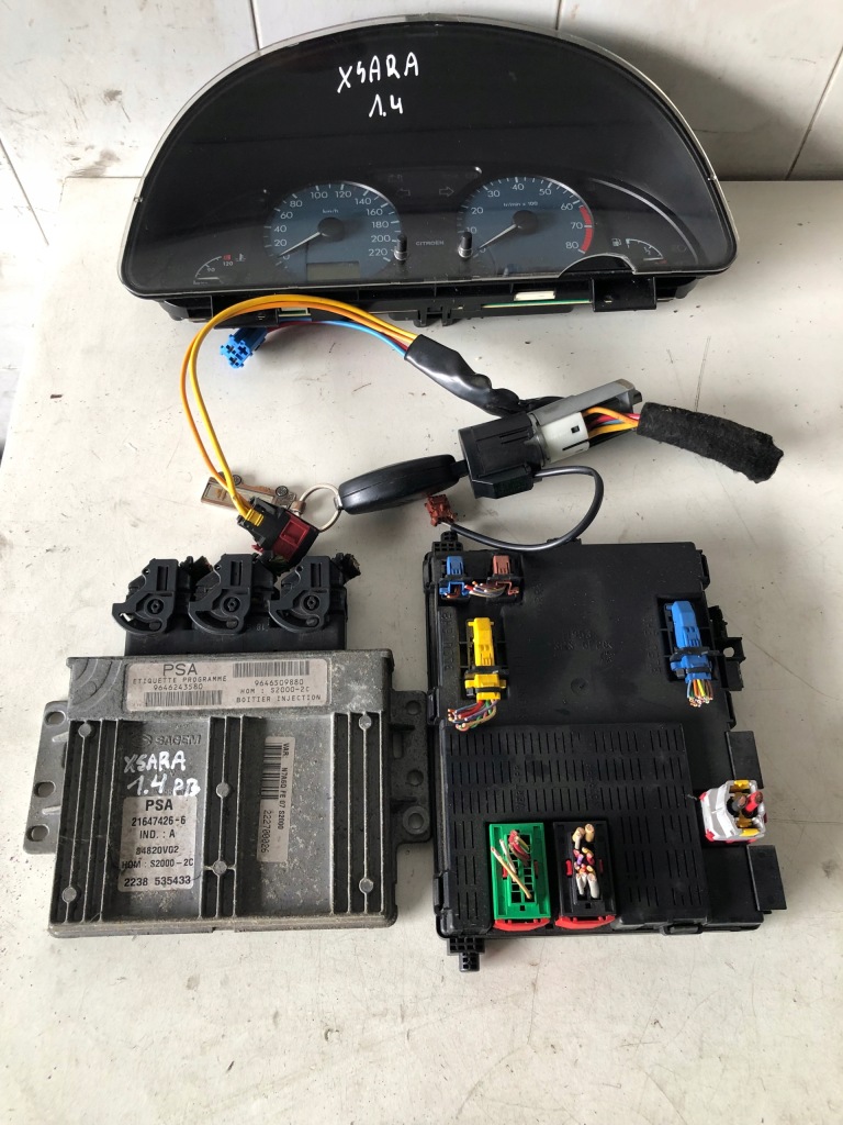 фото №1, Блок керування набір стартовий citroen xsara 1.4 9646243580