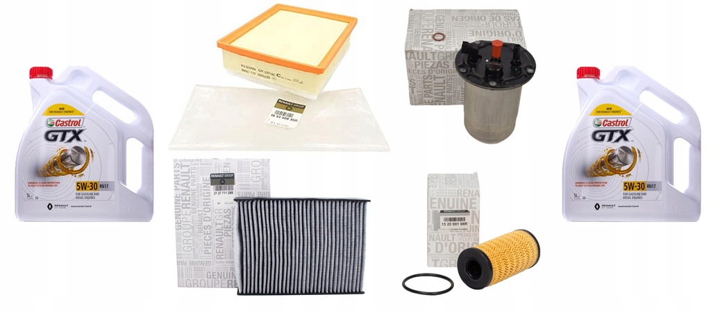 фото №1, Масло castrol rn17 5w30 фильтр kpl renault trafic iii opel vivaro 2.0 dci 19-