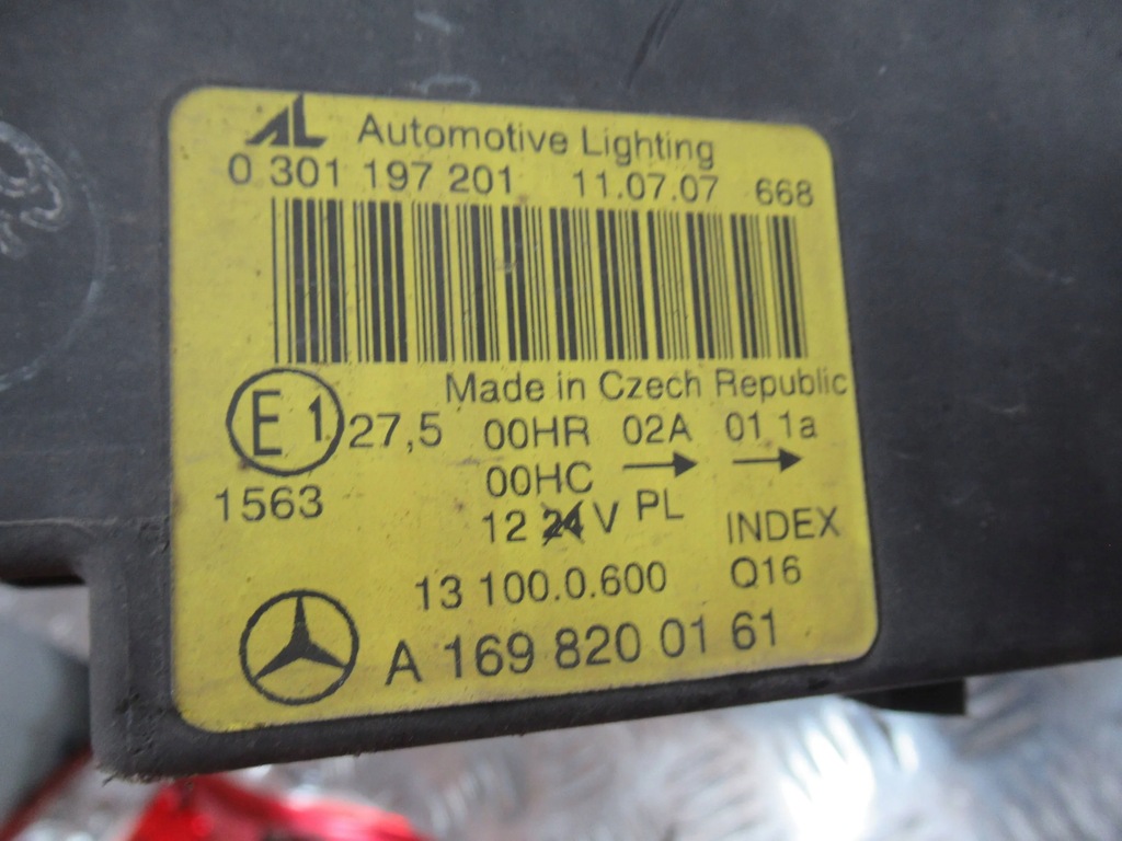фото №8, Фара лампа левая mercedes a klasa w169