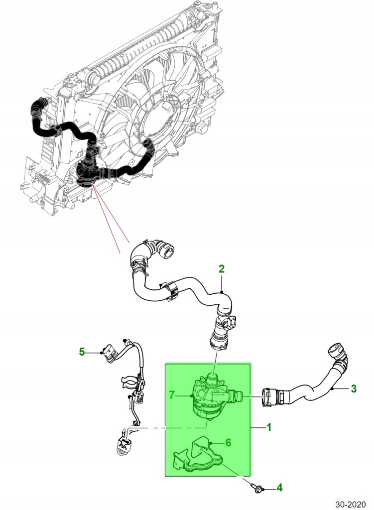 фото №10, Nowa оригінальна помпа wody додаткова range rover velar l560 2.0 lr141075