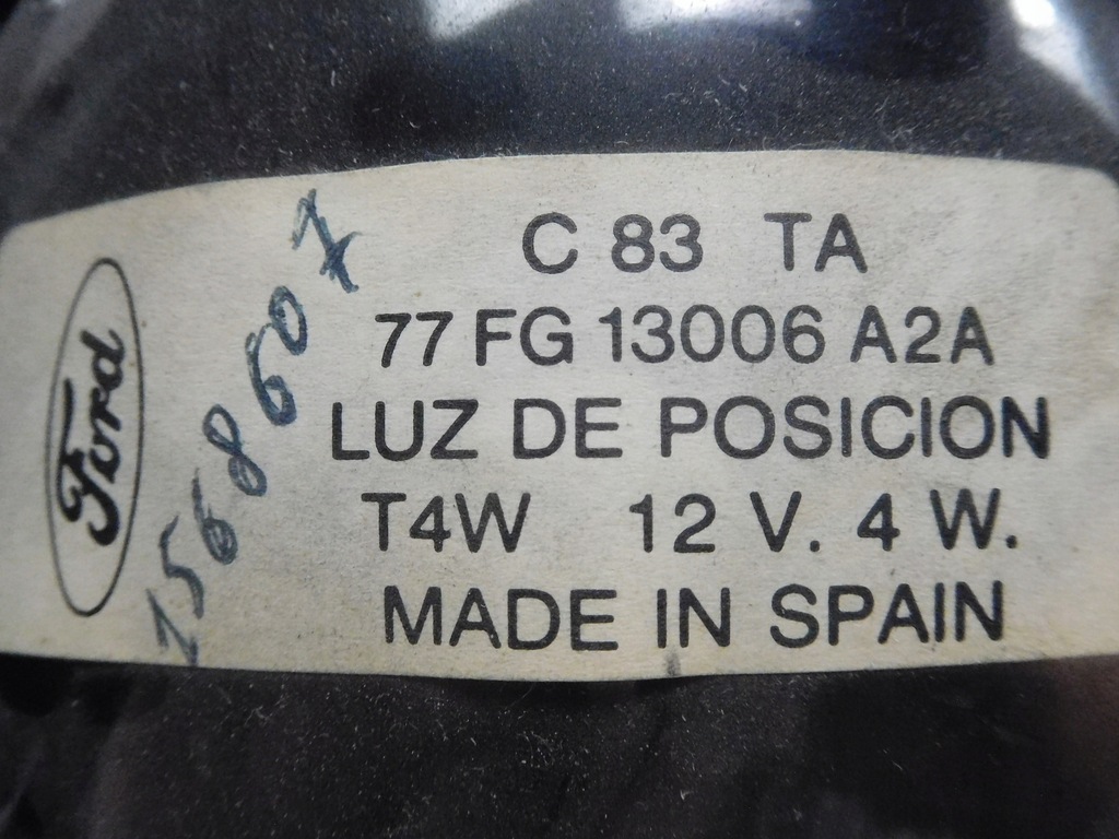 фото №9, Лампа лівий перед ford fiesta mk1 оригінальний номер 1568607