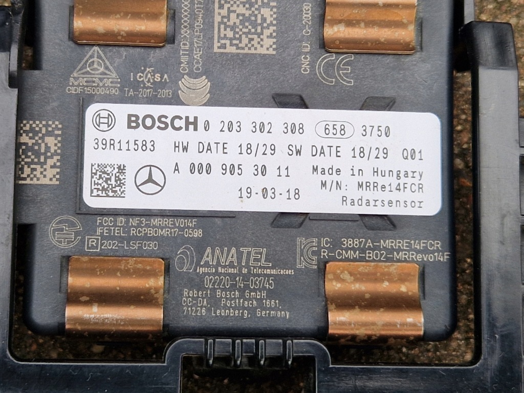 W177 amg джгут pdc перед 6xczujnik радар комплект a1775402729 a0009053011 Зі Шроту