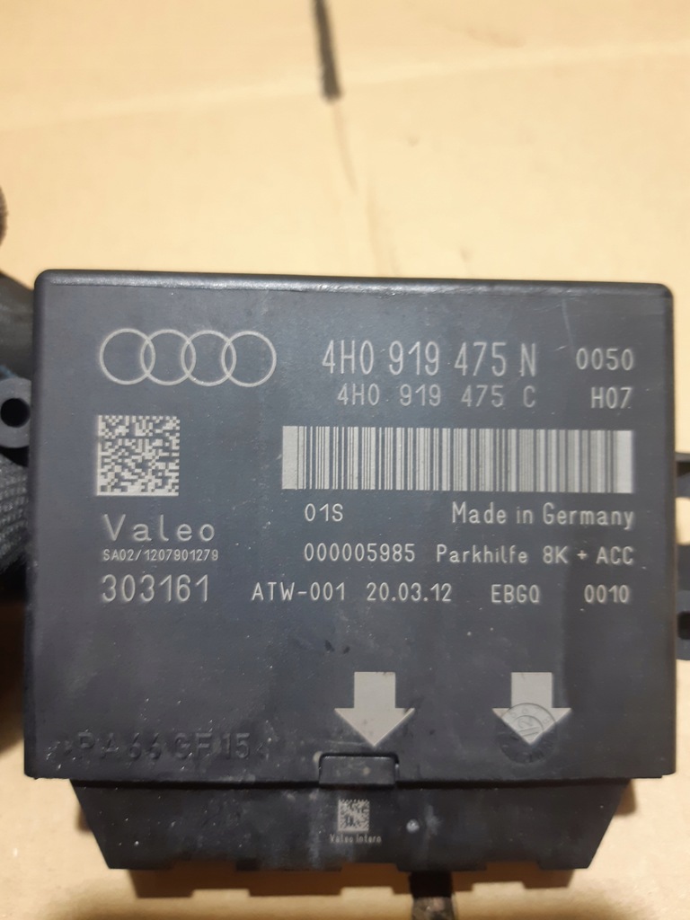 фото №5, Audi a6 c7 модуль блок керування pdc паркування 4h0919475n