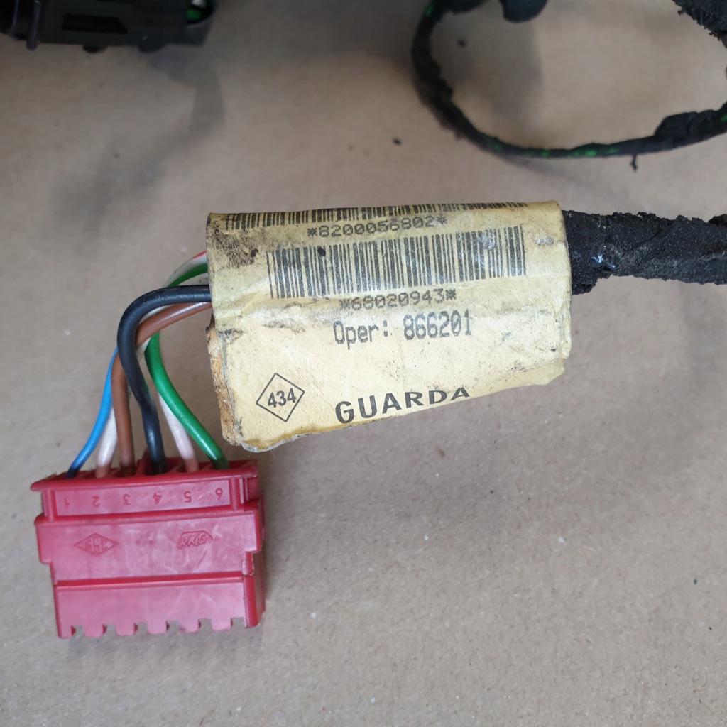 фото №10, Жгут электропроводка дверь правых renault twingo i оригинальный номер eu