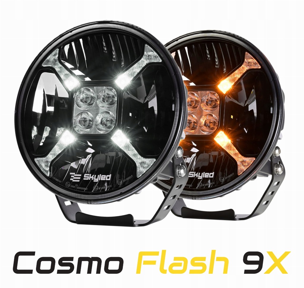 фото №1, Фара дальнє світло skyled cosmo flash 9x 120w full led положення + strobo
