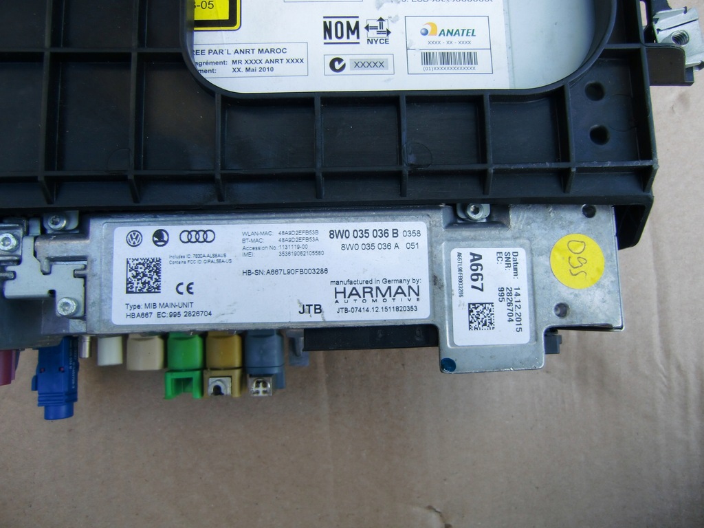 фото №6, Audi a4 b9 зчитувач мультимедіа 8w0035036b