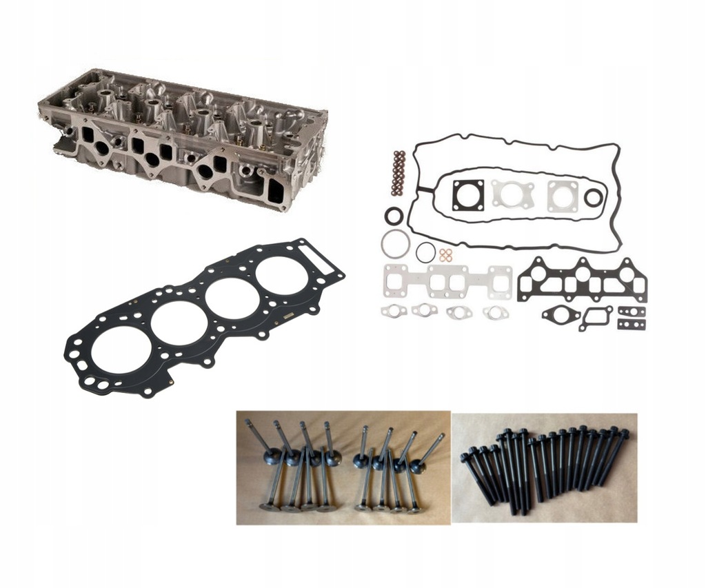 фото №1, Nowa головка уплотнители клапаны болты ford ranger mazda bt-50 2,5 tdci wlaa