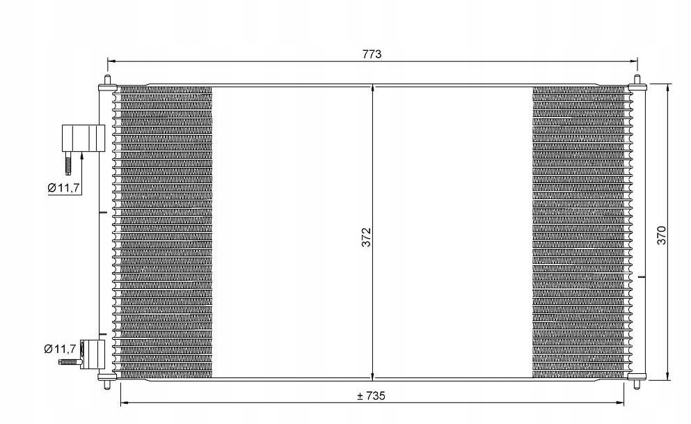 фото №14, Радиатор кондиционера ford transit connect 02-