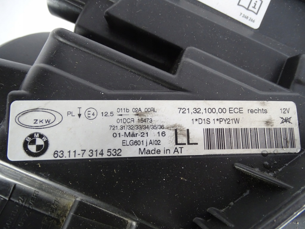 фото №9, Лампа перед передня права bmw 3 f30 f31 ксенон 7314532