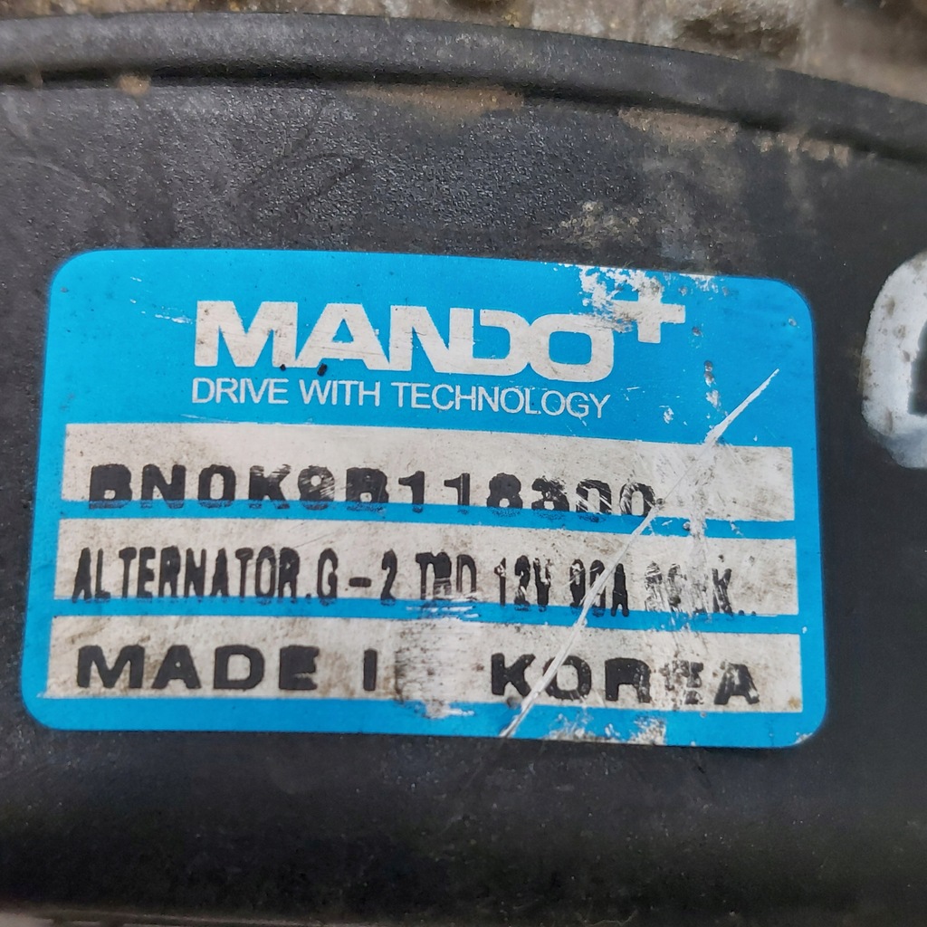 фото №6, Kia carens 1,8 генератор bn0k9b118300 mando