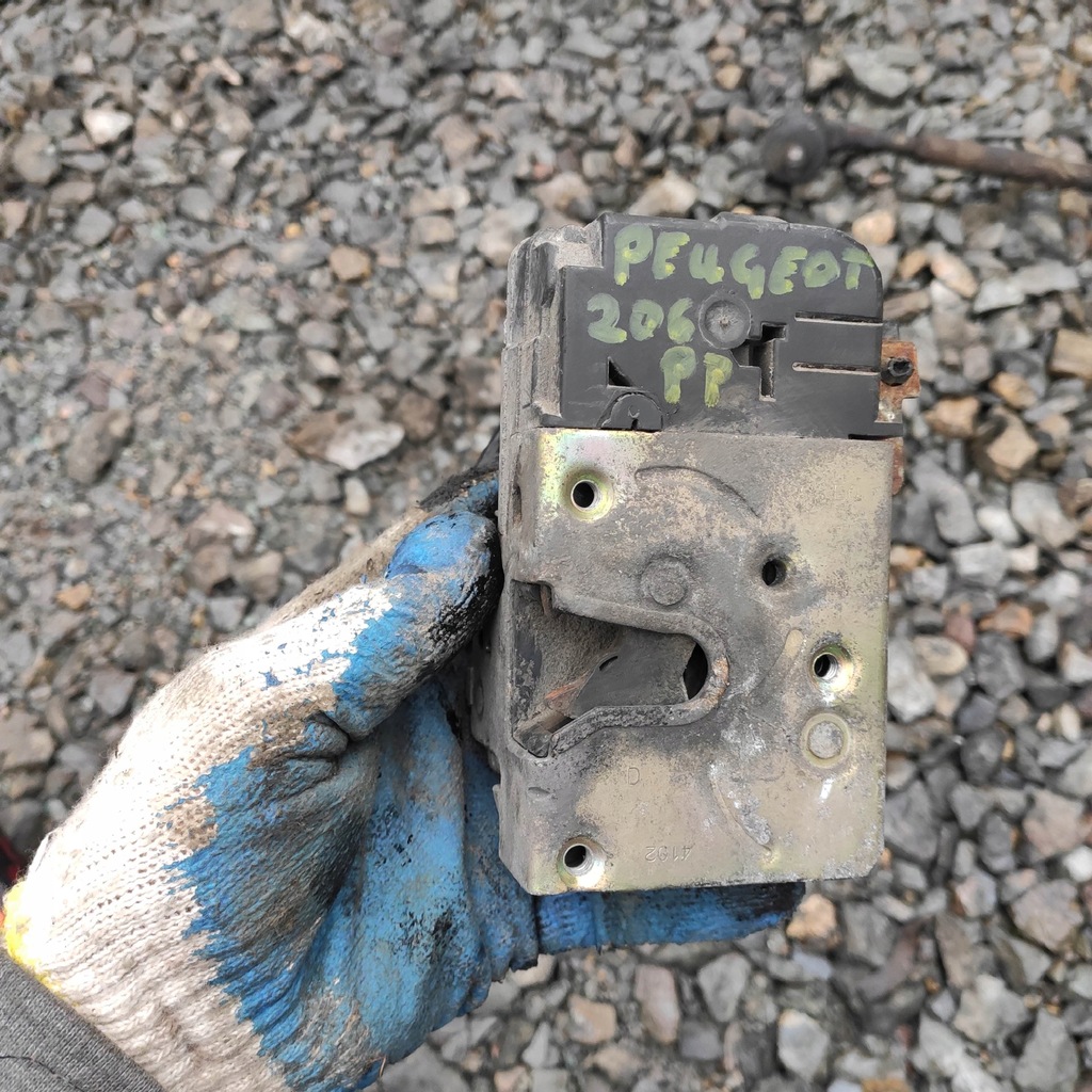 фото №1, Замок двері правий перед peugeot 206