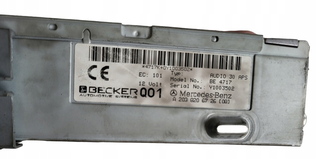 Радио радиопроигрыватель cd mercedes w203 a2038206726 Цена