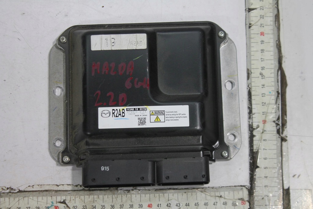 фото №3, Блок управления бортовой компьютер двигателя r2ab18881m mazda 6 gh
