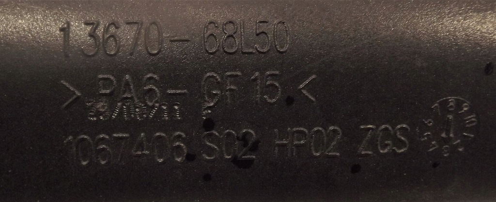фото №6, Труба wąż 13670-68l50 suzuki swift mk7 1.3ddis