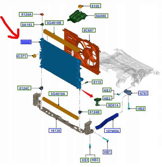 Купить Радиатор 2.0 tdci focus mondeo smax galaxy