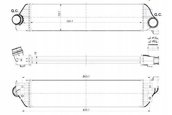 фото №2, Интеркулер renault master 2010- nrf