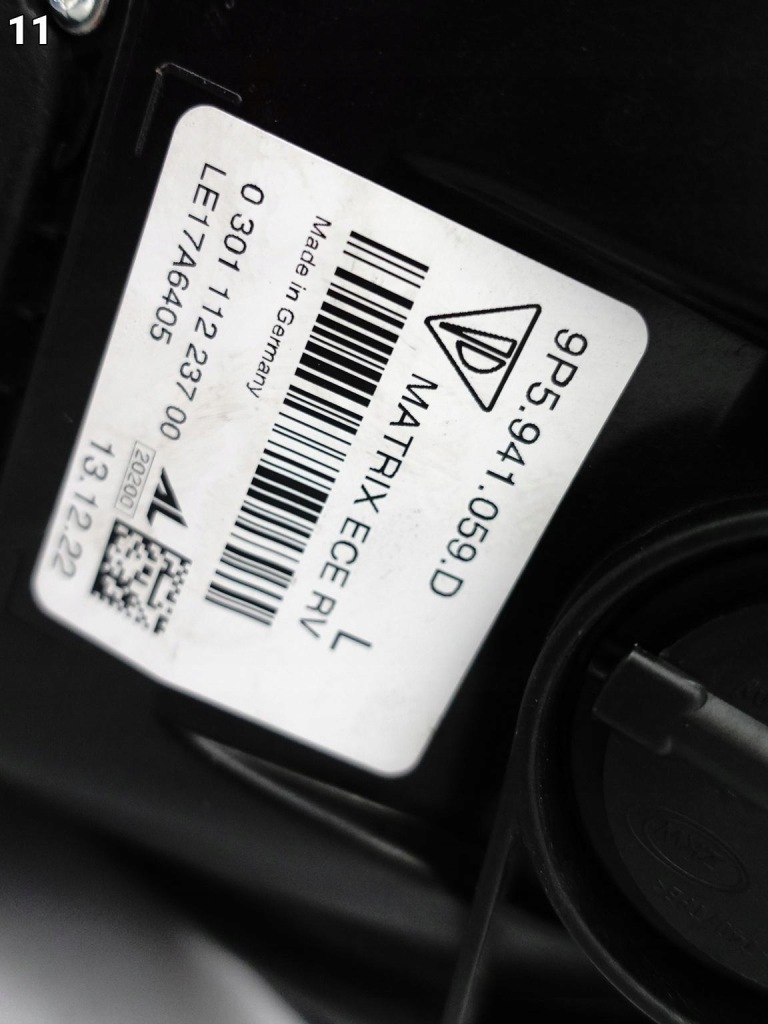 фото №12, Porsche 911 992 gt3 9p5 21- лампа full led matrix система x-sight ліва перед