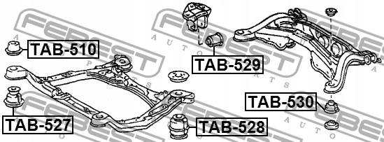фото №3, Втулка задня febest do lexus rx 300